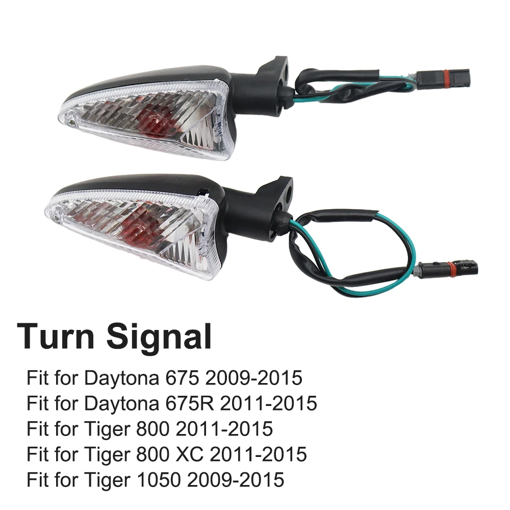 

For Daytona 675 Tiger 1050 Daytona 675R Tiger 800 XC 2009 2010 2011-2015 Motorcycle Front Rear Turn Signal Light Indicator Lamp