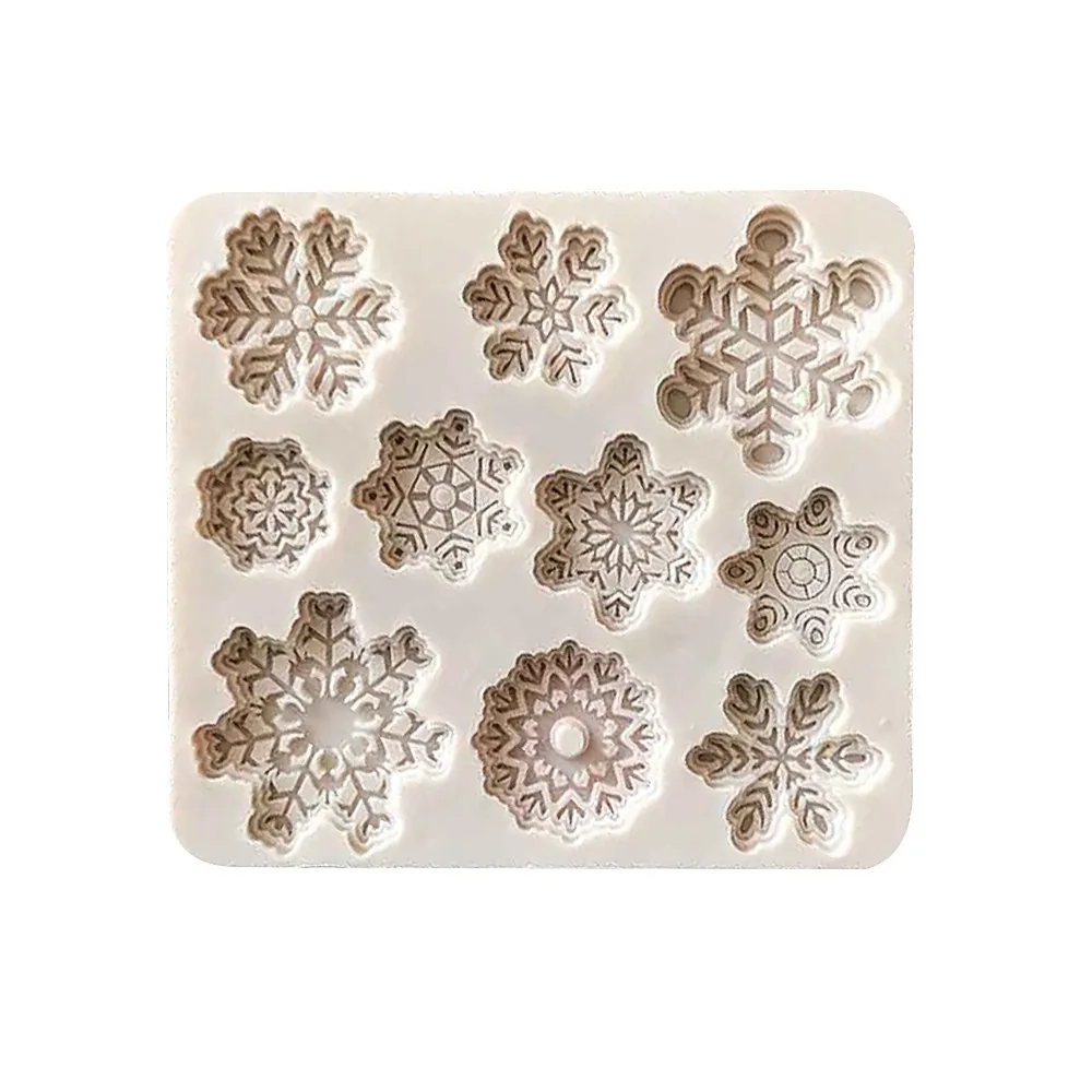 

DIY Silicone Baking Cake Molds Christmas Snowflake Shape, Holiday Baking Tools For Festive Dessert Preparation Family Cooking