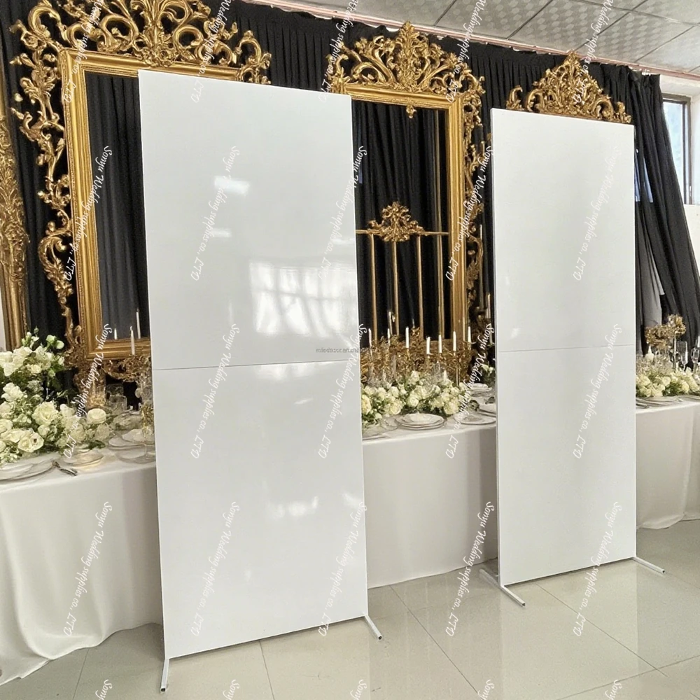

2pcs Factory Price/white Backdrop Party Metal Door Arches Led Arch Party Entrance