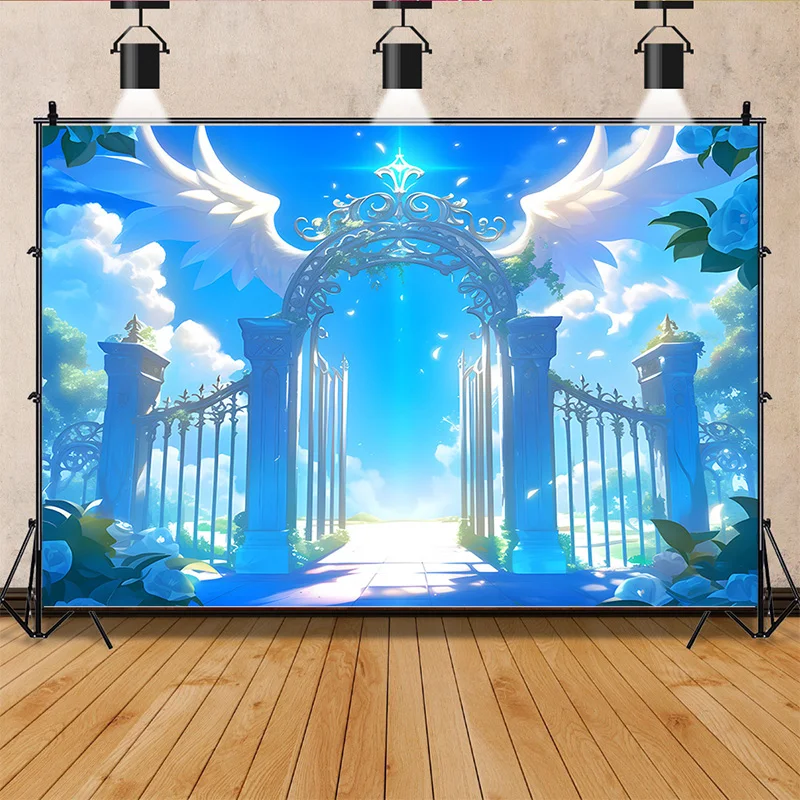 

Comic Anime Fantasy Woods Photography Backgrounds Beautiful Fairytale Flower Sea Photo Studio Backdrops Wall TH-02