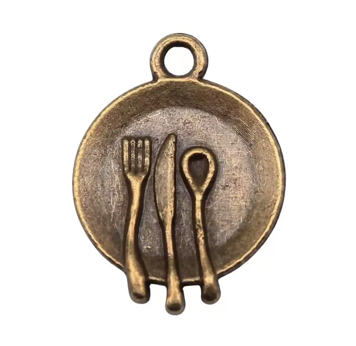 

35pcs 15mm Zinc alloy metal tableware design pendants for handmade HW3166