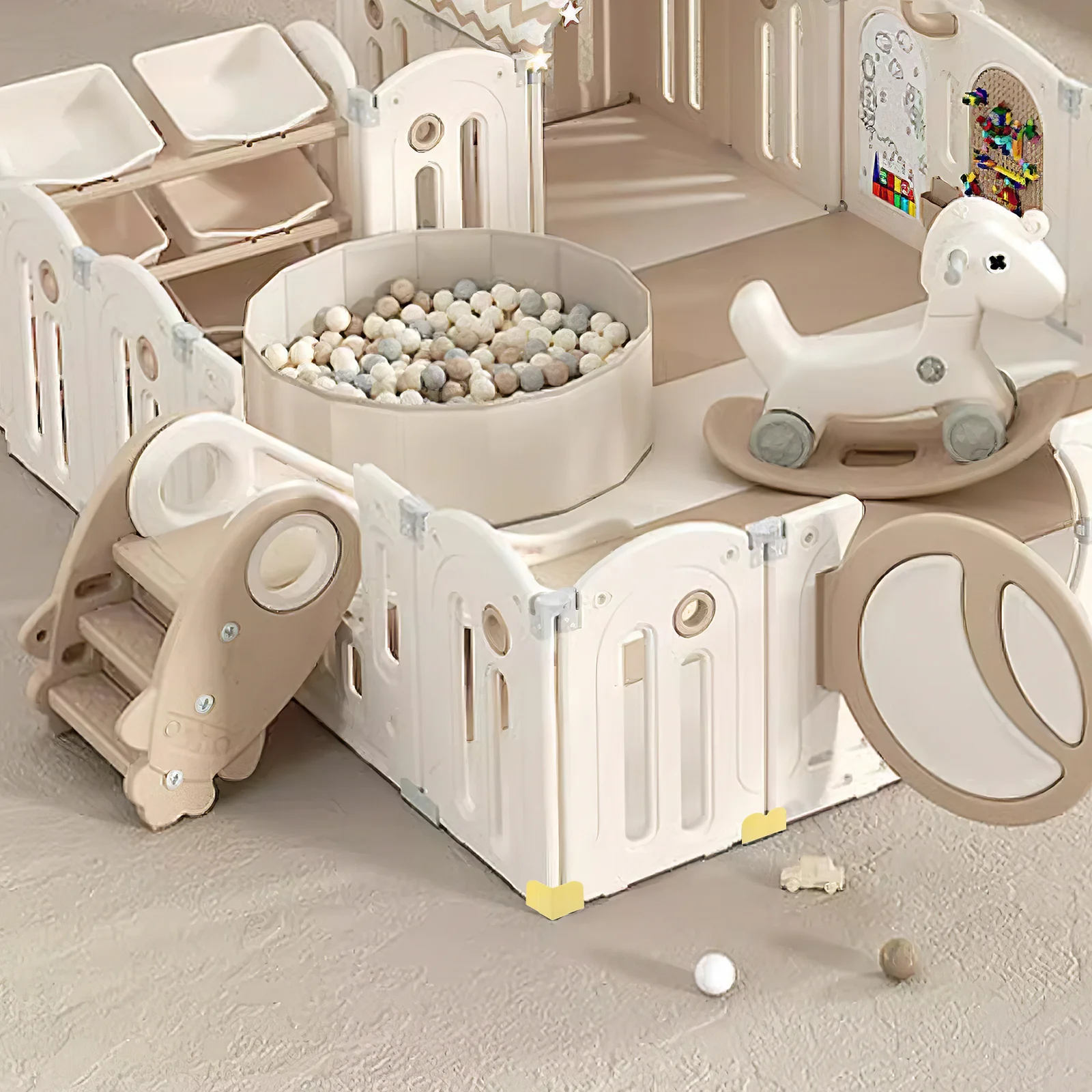 2 Stuks Plastic Kinderbox Stabilisator Anti Slip Basis Ondersteuning Bevestigingsgereedschap Vloer Kinderbox Houder Accessoires Hek Houder