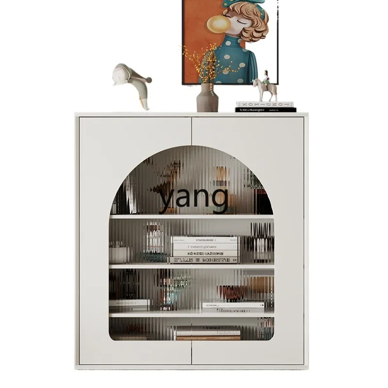 TGF， Italian minimalist closet fireplace cabinet arched shelf vintage decoration homestay photography shelf