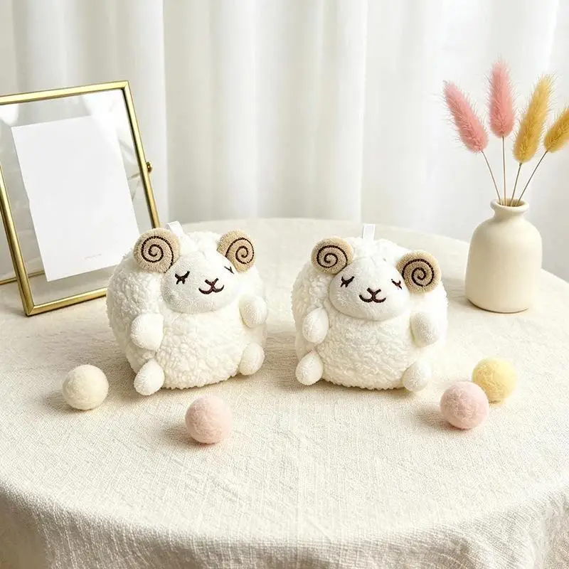 Lamb Stuffed Plush Pendant Cute Soft Mini Sheep Doll Fashion Backpack Hanger Decor for Girls Bag Accessory