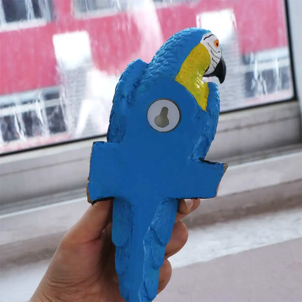 الحرف الراتنج الببغاء تمثال الحائط شنقا DIY حديقة المنحوتات رائعة حية الطيور التماثيل هدية