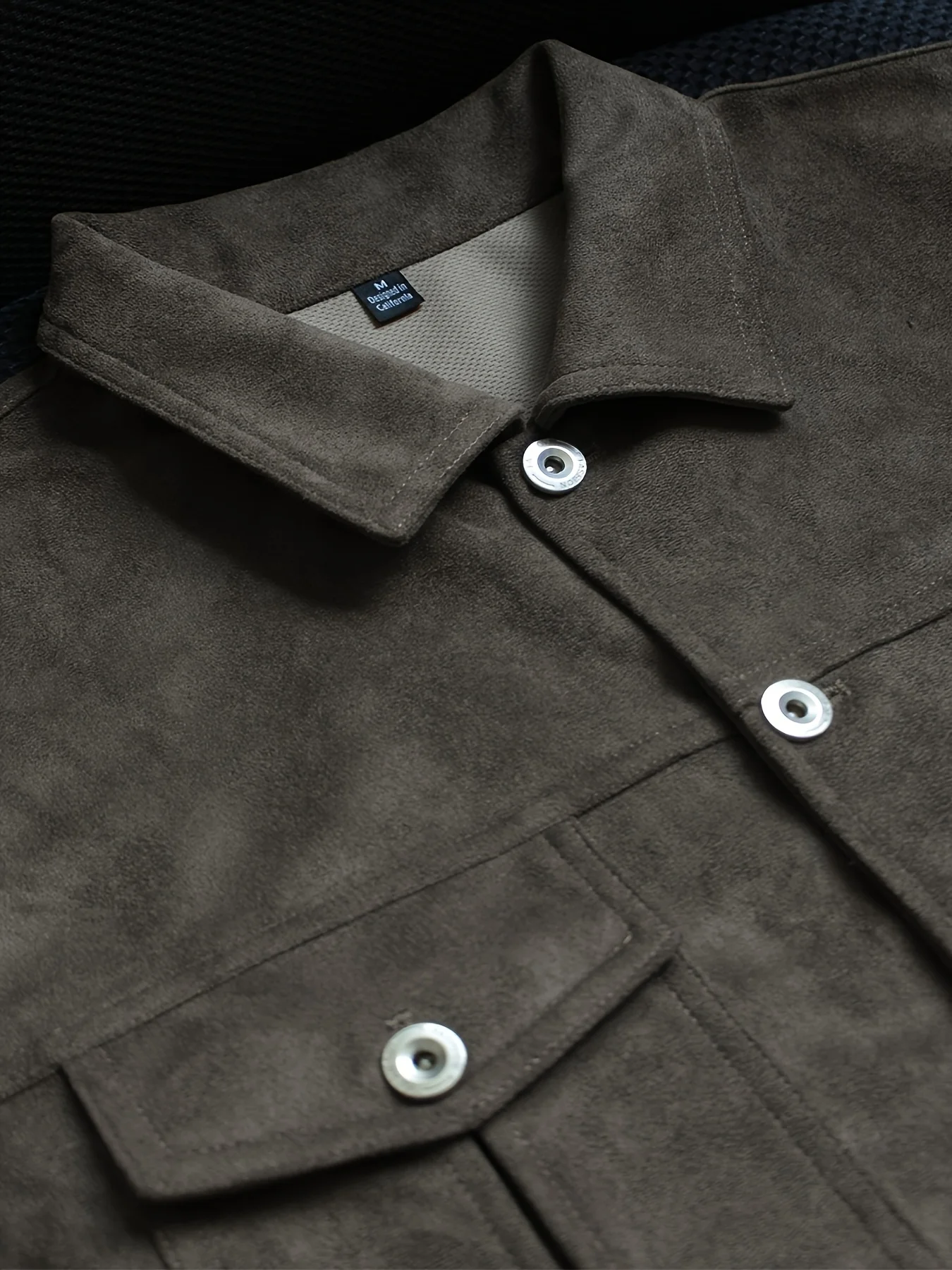 Men's Vintage Washed Trucker Jacket Lapel Collar Button Down Chest Flap Pockets Casual Retro Lightweight Outerwear Work Coat 5