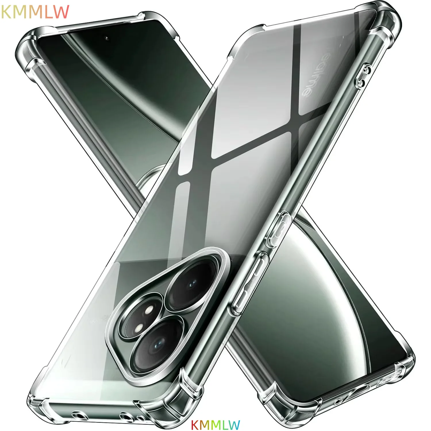 Capa Protetora Airbag Shockproof TPU para Realme GT 7 Pro 6 6T Neo 3T 3 GT 2 Neo 2T Note 50 Capa Transparente