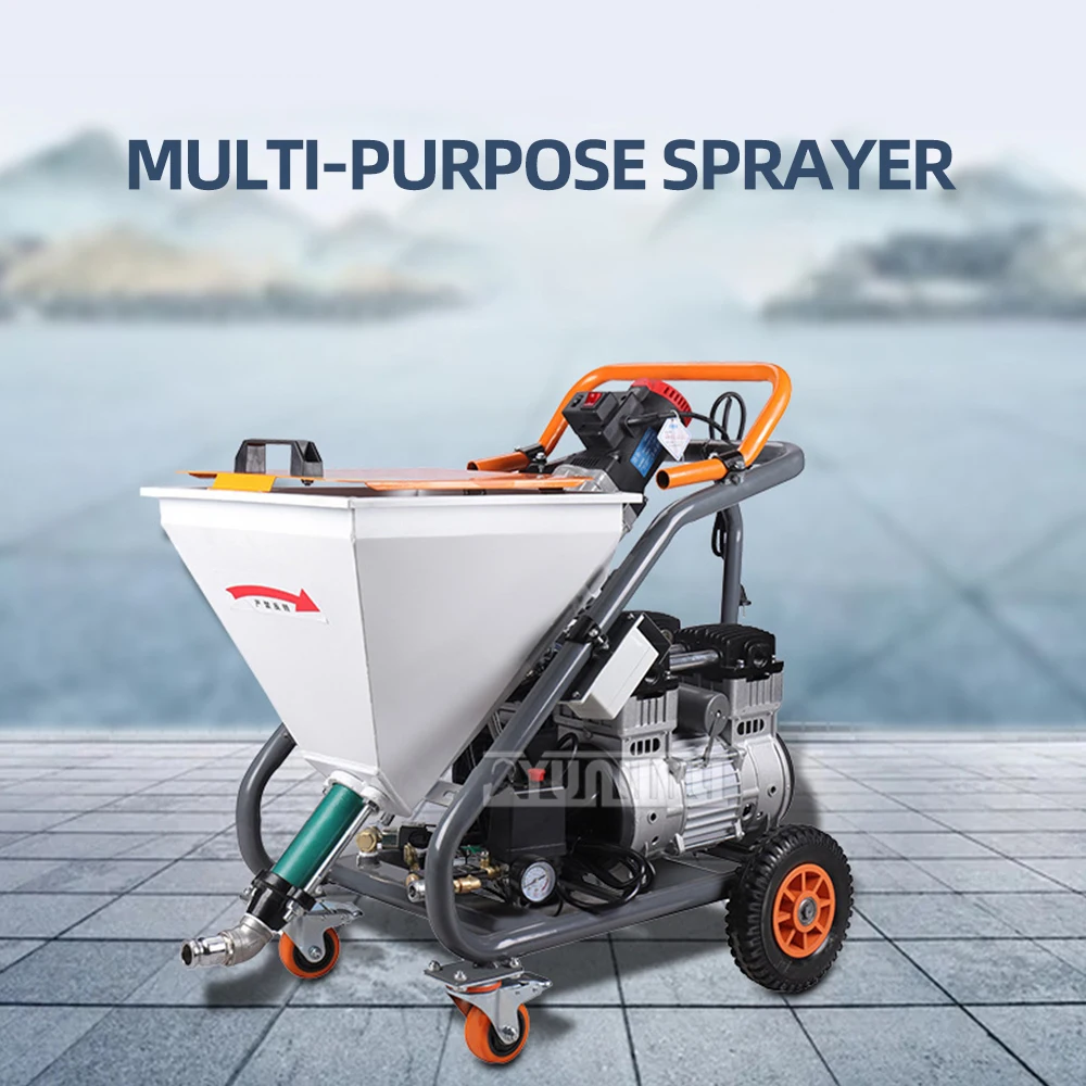 5000W 40L High Power Real Stone Paint Spraying Machine, Exterior Wall Putty Machine, High Pressure Paint Mortar Machine