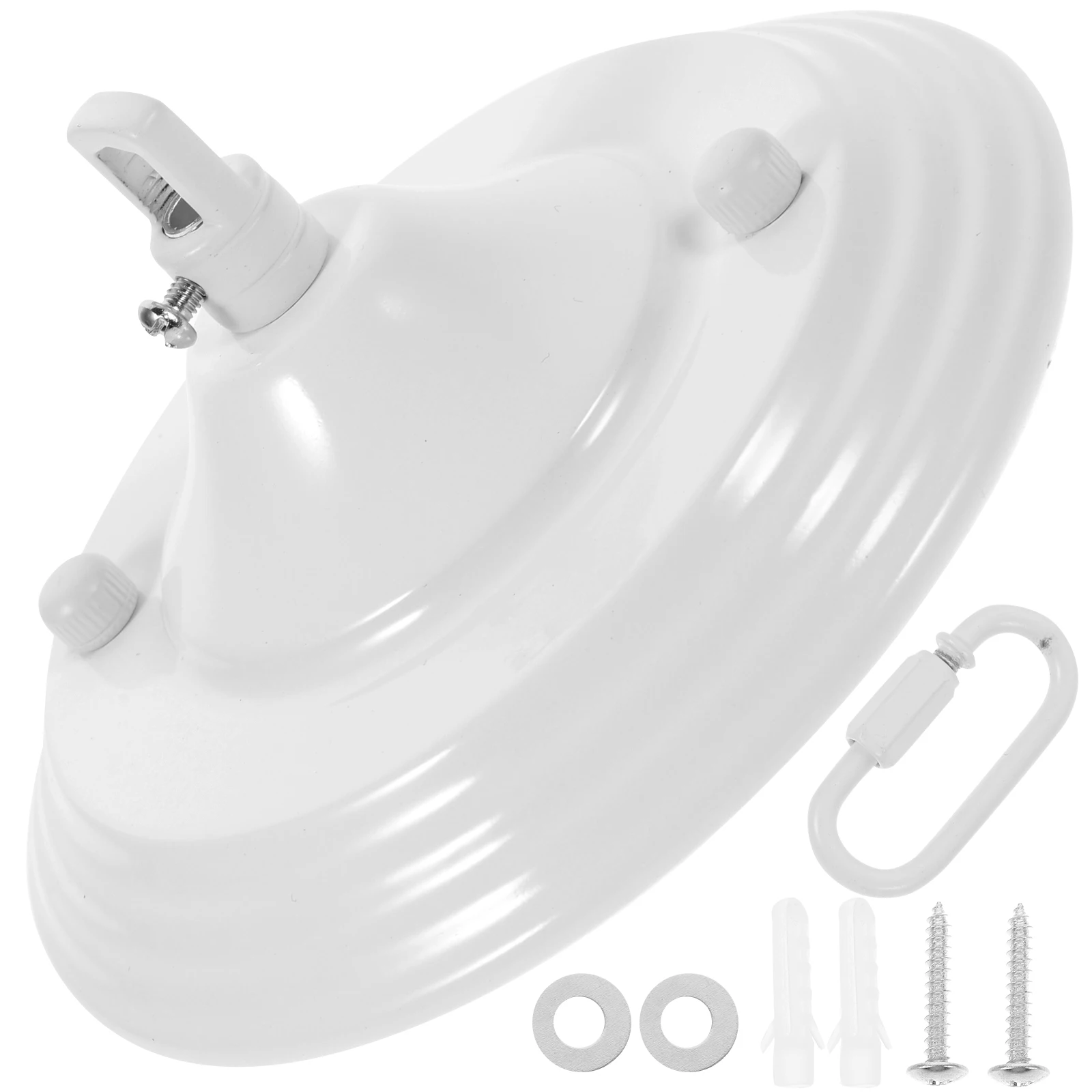 

Chandelier Chassis Light Fixture Mounting Brackets Cover Plate White Ceiling Base Durable High Grade Metal Farmhouse Pendant