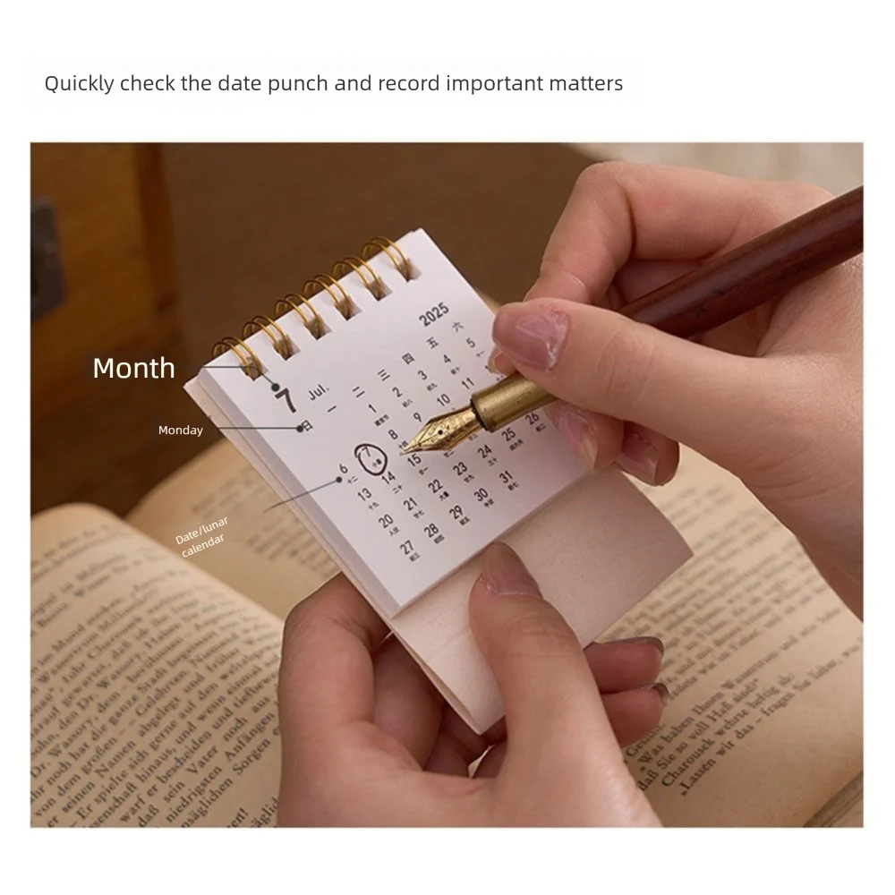 Creative Coil 2026 Desk Calendar Portable Desktop Decoration Schedule Planner Mini Calendar Gifts