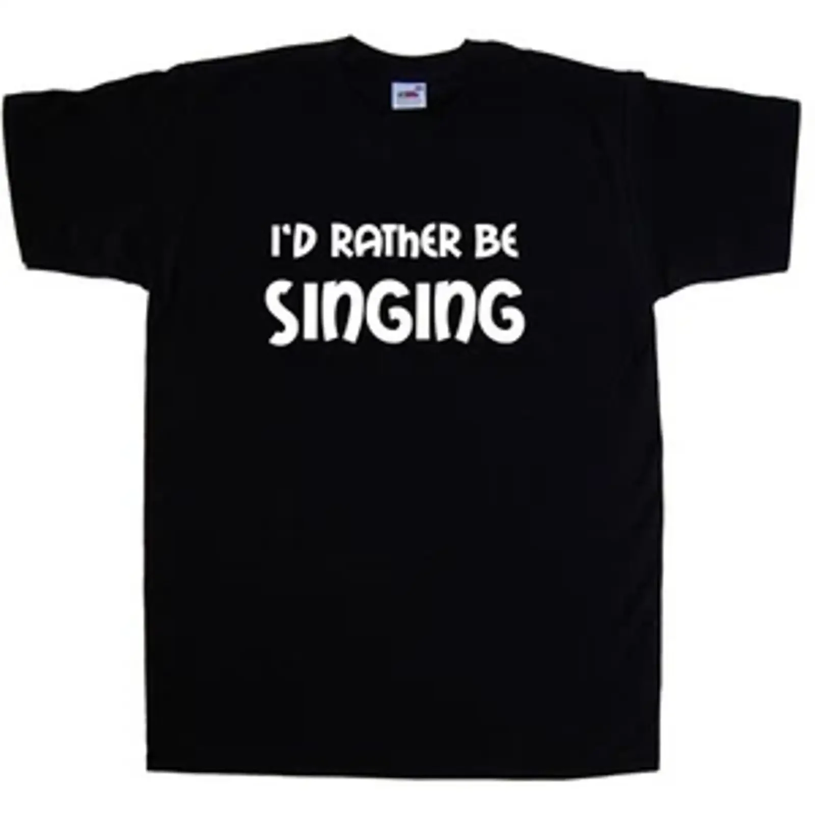 I'd Rather Be Singing T Shirt vintage Washed fashion Stretched designer clothes Comfortable streetwear Versatile Slightly