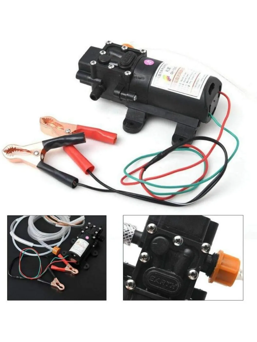 

Electric Oil Extractor Pump Kit 12V 60W Scavenge Exchange Transfer Pump for Auto Marine Boat Diesel Car Motorbike