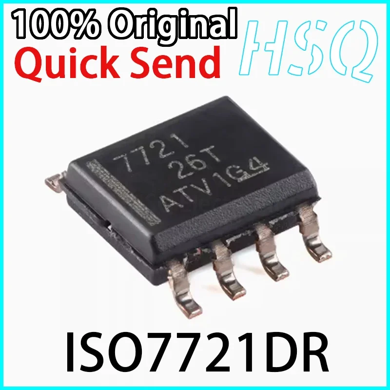 2PCS Original ISO7721DR Screen Printed 7721 SOIC-8 Dual Channel Enhanced Digital Isolator Chip Brand New in Stock