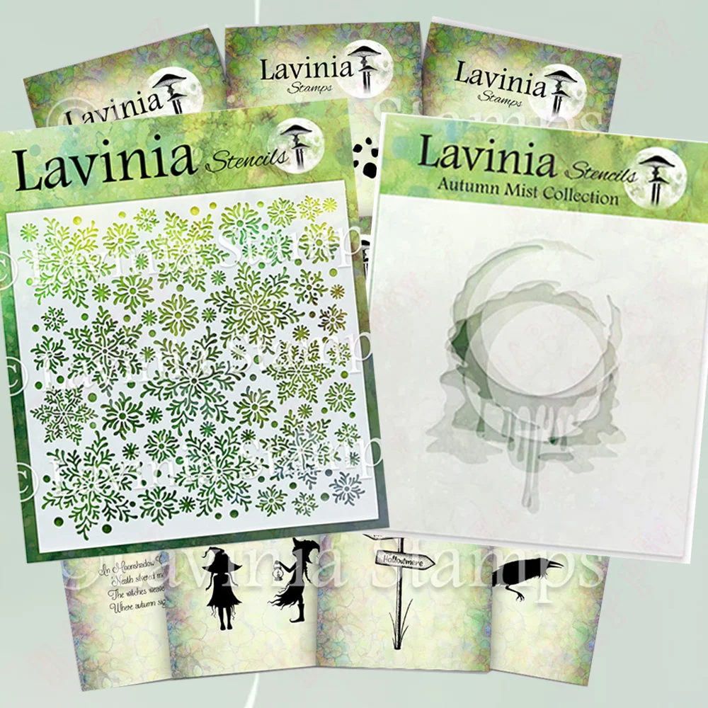 

New in October 2025 Snowflakes Stencils Stamps Scrapbooking Witch Stamps Embossing Template DIY Greeting Card Hallowmas