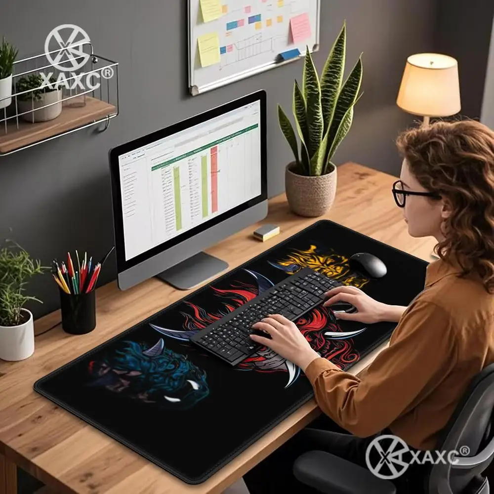 Ghost Mask Mouse Pad large keyboard mouse desk pad non-slip rubber gaming mouse pad laptop mouse