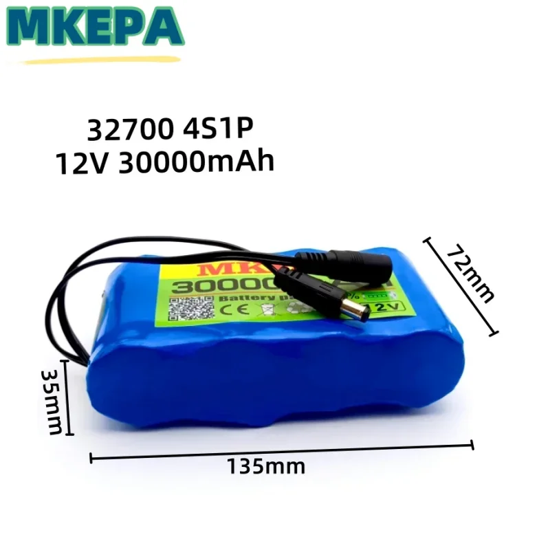 brand new 32700  4S1P 12V 30000mAh 4S 40A 100A Balanced BMS for Electric Boat and Uninterrupted Power Supply 12.6V 2A Charger