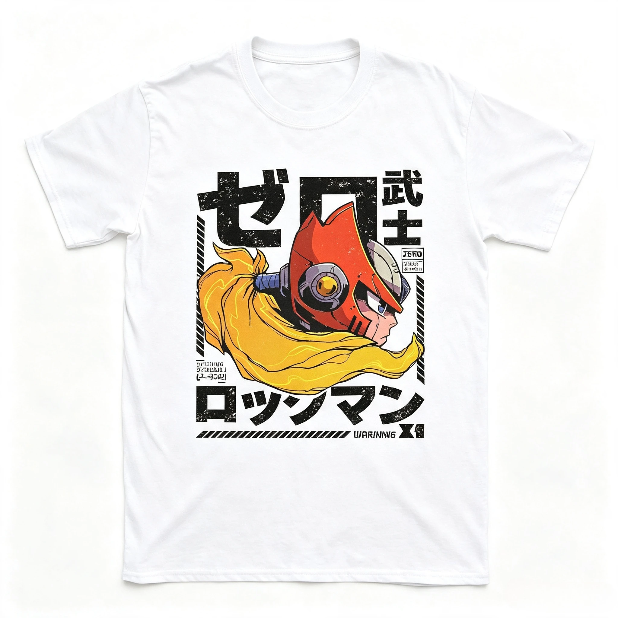 Megaman X Zero Art T Shirts Pure Cotton Clothes Creative Short Sleeve Round Neck Tee Shirt Summer Men's and Women's Y2K T-Shirt