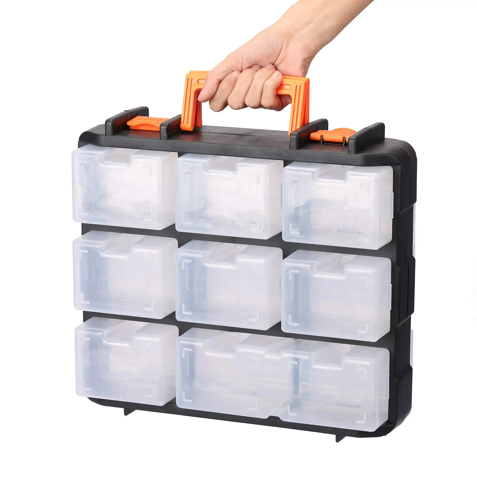Detachable Toolbox Storage Box with Hardware Storage Box for Legos, Nails, Screws, Bolts, Nuts