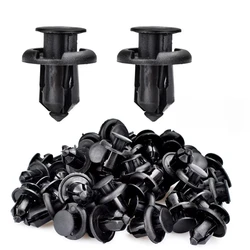 100Pcs Car Bumper Clip For 10mm Hole Plastic Nylon Rivet Fastener Clamps Retainer Screw Fender Clips For Honda Interior Parts