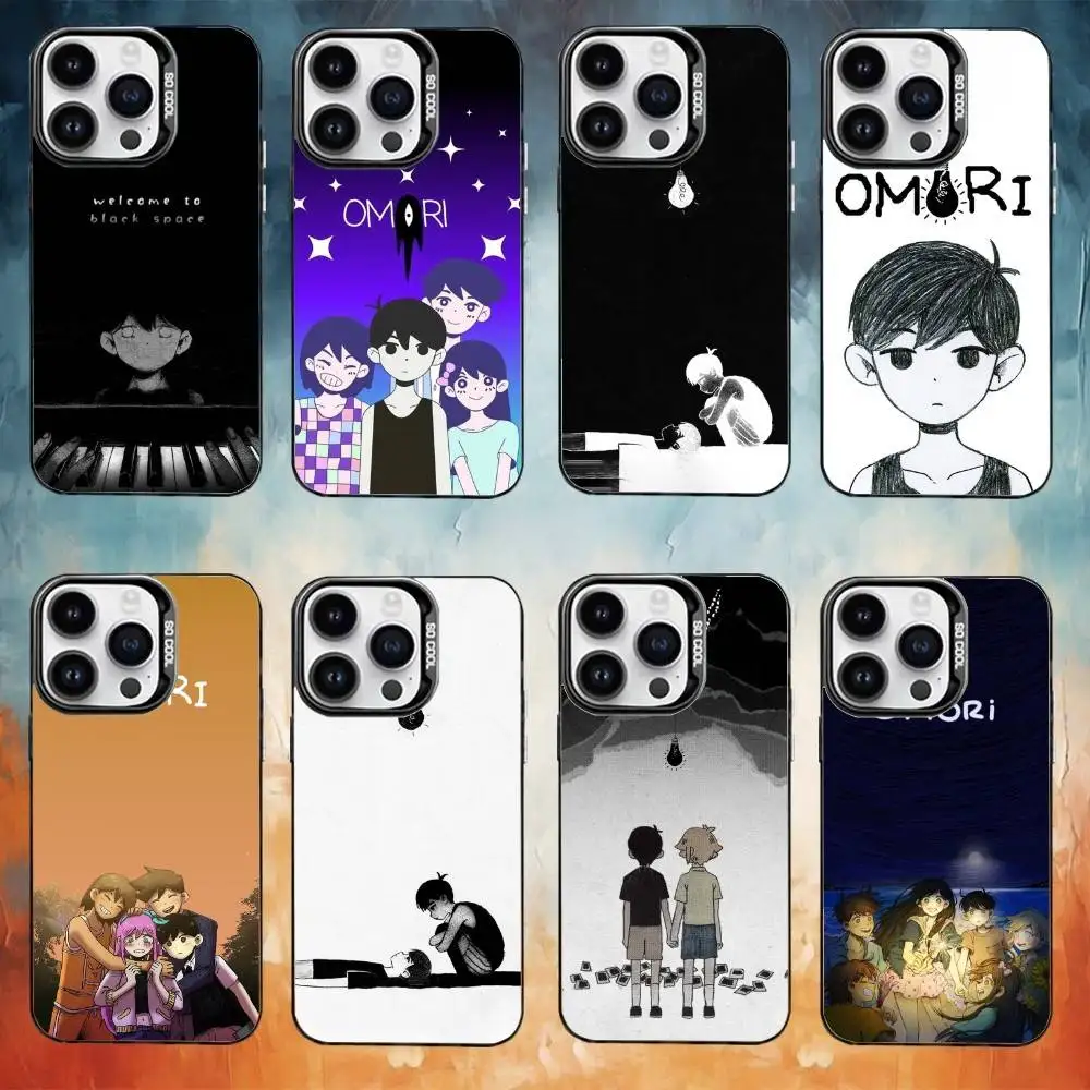 

O-Omori G-Game Phone Case For iPhone 17,16,15,14,13,12,11 Plus,Pro Max,XS,Colored silver phone case