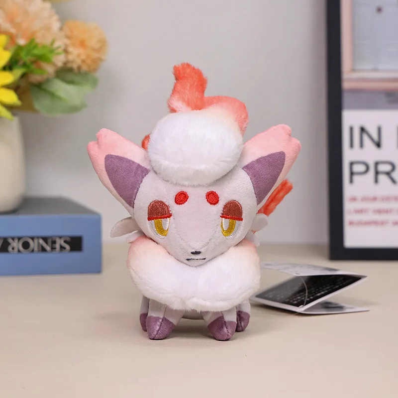 Nuevo estilo Zorua Hisuian Zorua brillante Pokemon llavero de juguete de peluche juguetes de peluche regalos de cumpleaños de alta calidad