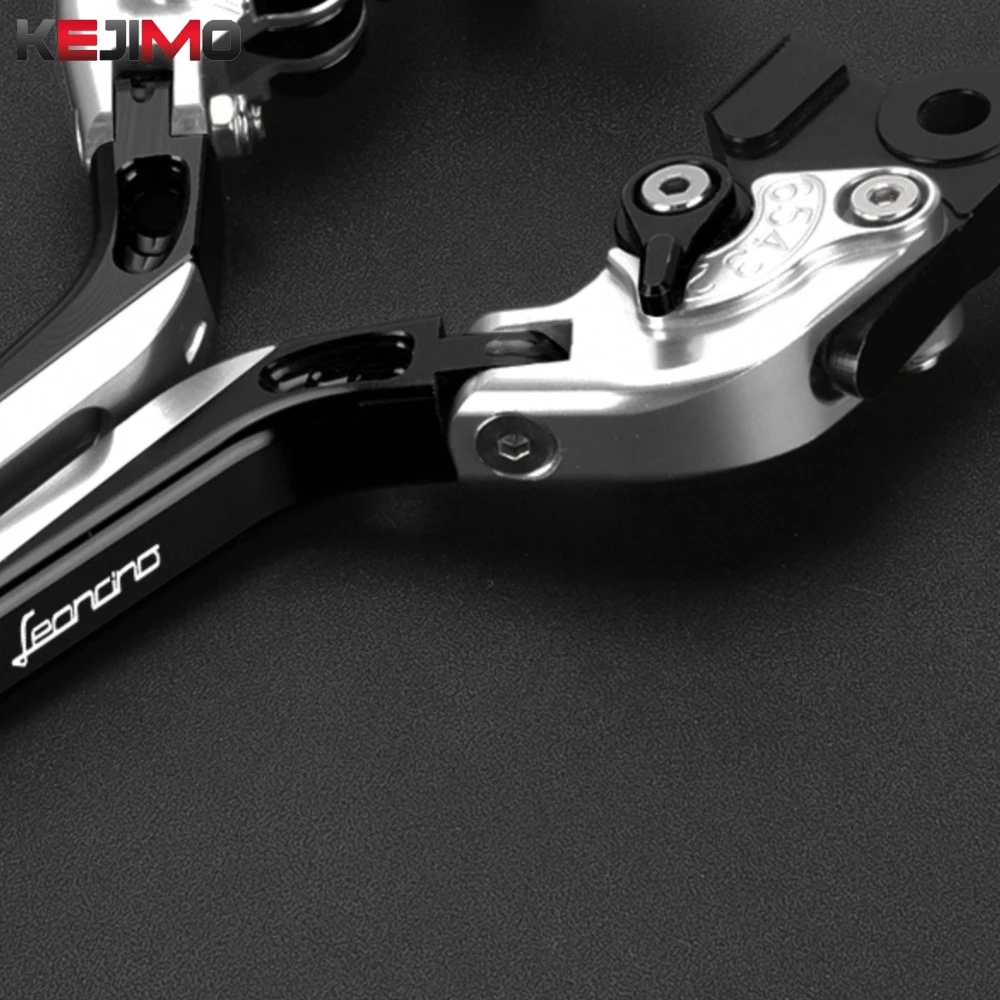Palancas de Freno y Embrague Ajustables y Plegables CNC para Motocicleta Benelli Leoncino 800, Leoncino 500, Leoncino 250, Todos los Años