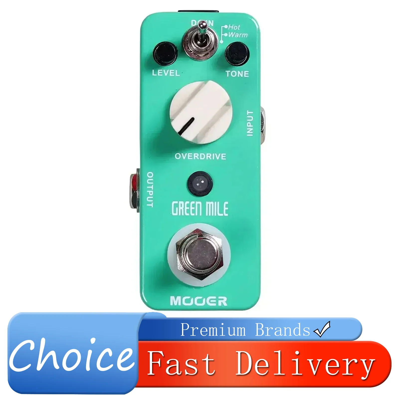 

Педаль эффектов MOOER Green Mile Guitarra, мини-эффект Overdrive, 2 режима работы, педаль True Bypass, аксессуары для электрогитары