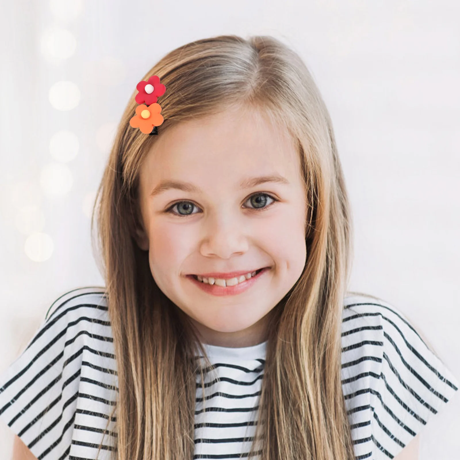 

8 Pcs Flower Hairpin Accessories for Girls Kids Clips Women Toddler Mini Little Plastic Small Child Teens