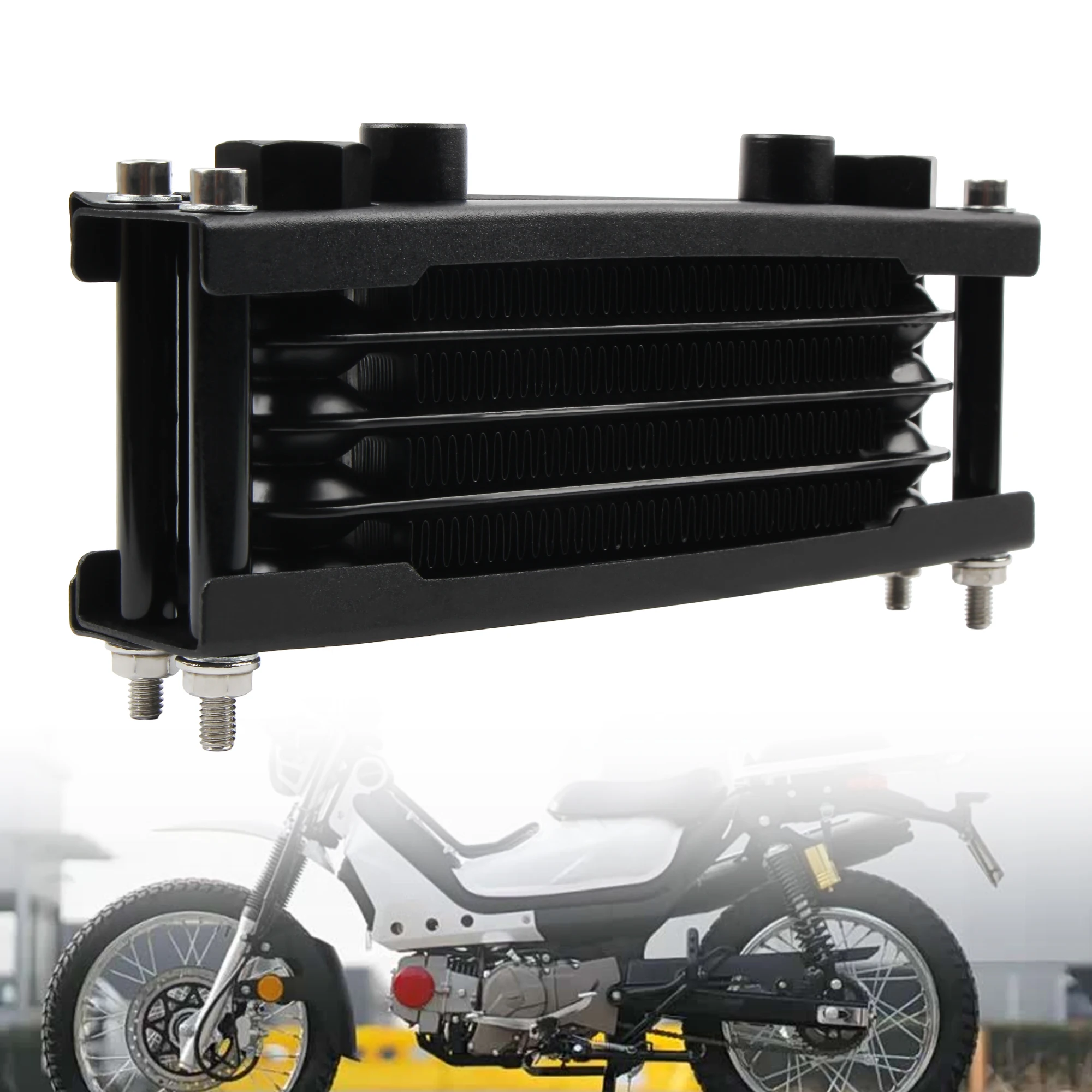 Motocross Universal 50cc 140cc Modified Oil Cooler Oil Radiator Kit For Honda Monkey 125 Moto Oil Cooler view 2