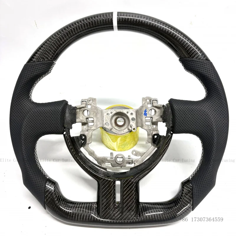 Car Accessories Red Forged Carbon Fiber and Paddles Shift Steering Wheel for Toyota corolla 2018-2024 Xse Gr86 Fortuner Gt86