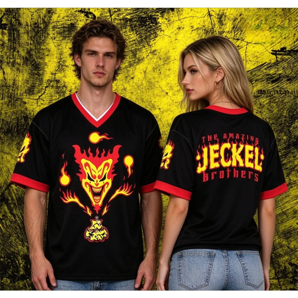 Amazing Shirt Insane Clown Pose Football Jersey American Football Shirt Halloween Riddle Box T-shirt Summer Men Women's T-shirt