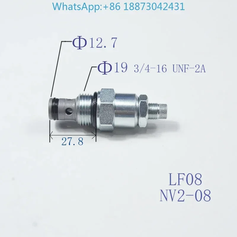 (5PCS)Threaded plug-in flow regulating bidirectional throttle valve LF08 NV2-08 hydraulic valve