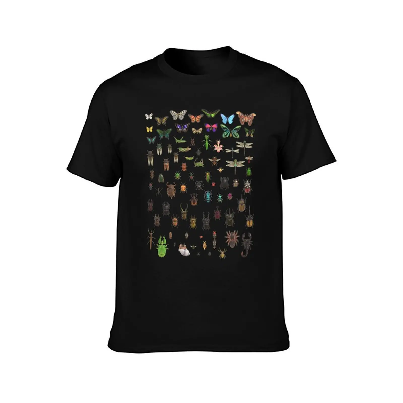 BUGS N’ STUFF Critterpedia Complete Taxonomy T-Shirt Holiday Casual Short Sleeve Top T-Shirt