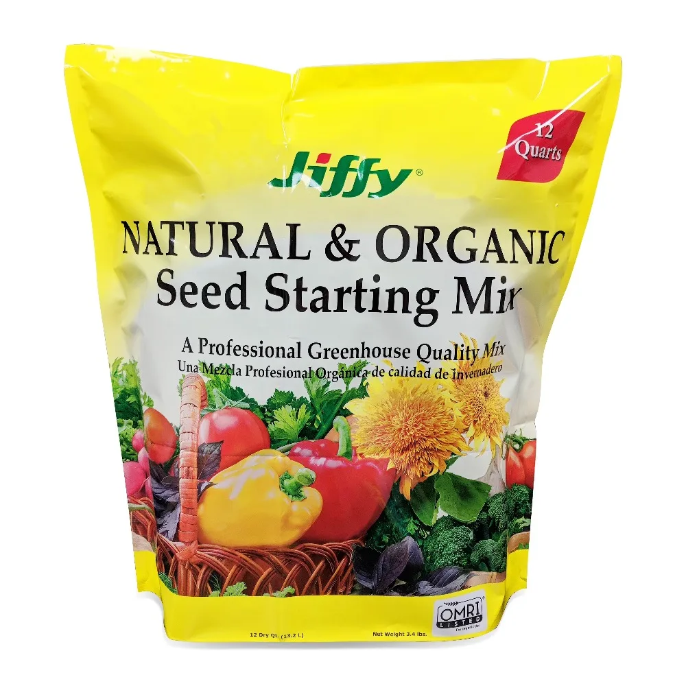 Organic Seed Starting Potting Soil Mix for Planting Vegetables Herbs Flowers Seedlings 12 Quarts Natural Garden Soil view 2