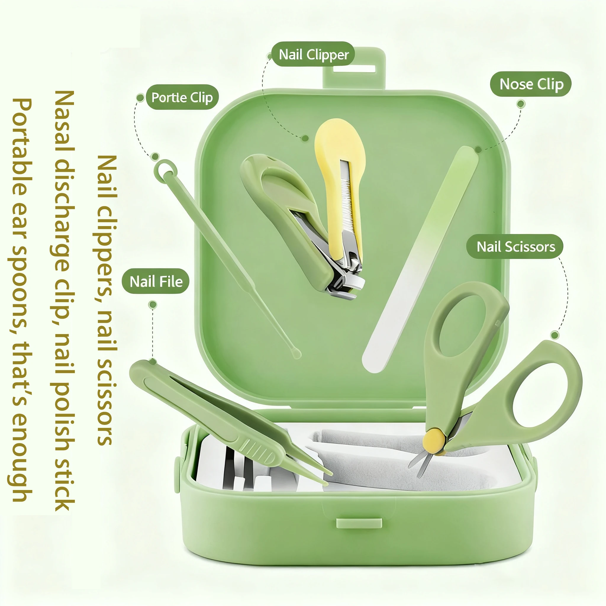 Professionelles Nagelpflegeset für Babys, 4-teiliges Nagelknipser-Set für Babys, Sicherheits-Nagelknipser-Set für Kinder, Nagelknipser