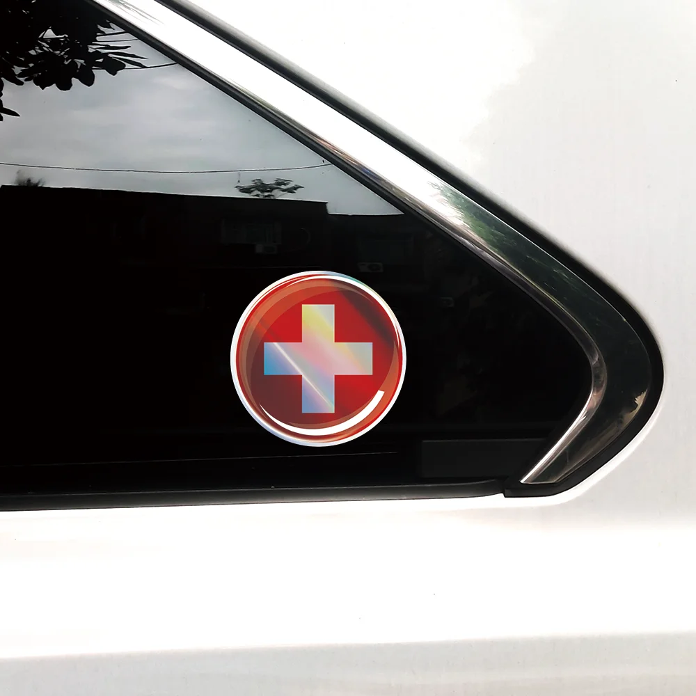 Stiker Mobil 3D Bendera Swiss  - Car Accessories Cyprus ulasan dan harga