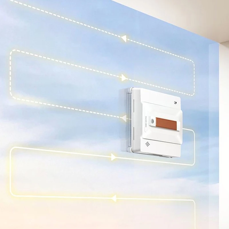 Robot limpiador de ventanas, limpiador robótico para vidrio sin marco, alta succión, 3000Pa, eléctrico, inteligente, automático