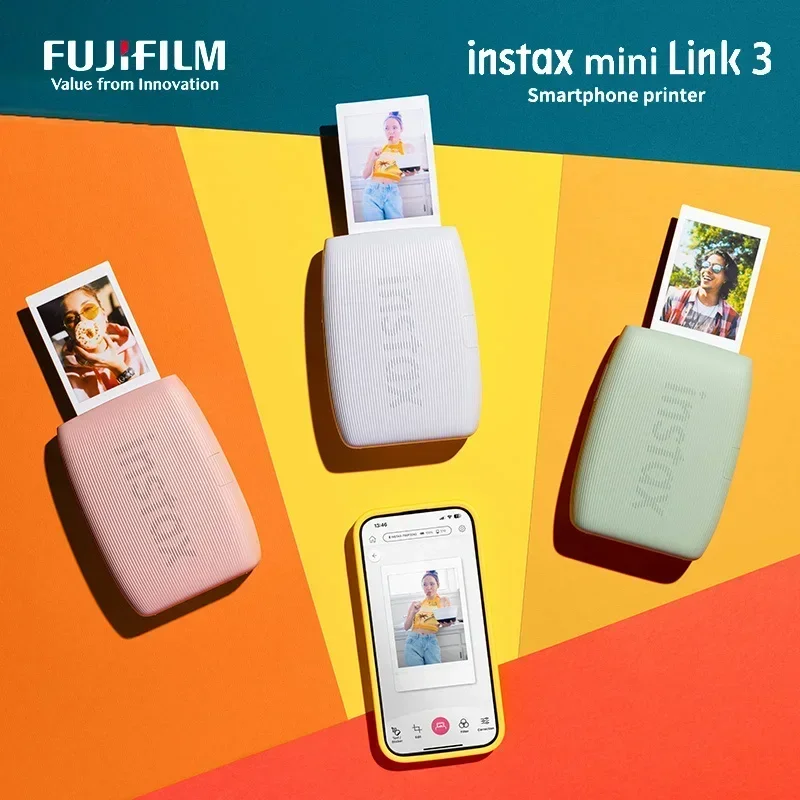 حقيقية فوجي فيلم لينك واسعة Instax Mini SE Link 2 3 طابعة Instax طابعات كاميرا الصور الهاتف الذكي App اتصال فيلم آلة