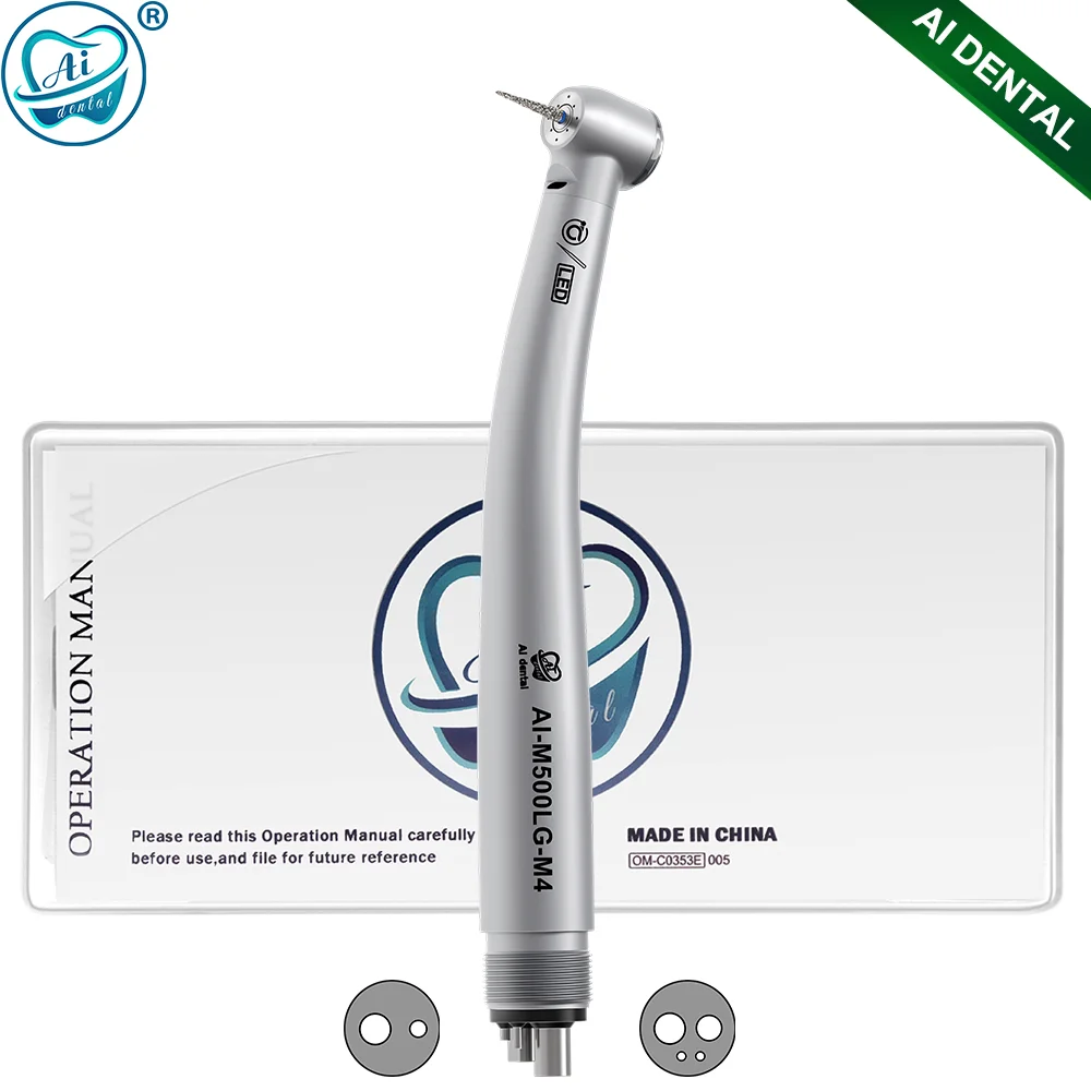 

AI-M500LG Oral therapy e-generator LED mini head air turbine handpiece dentistry tooth surgical equipment