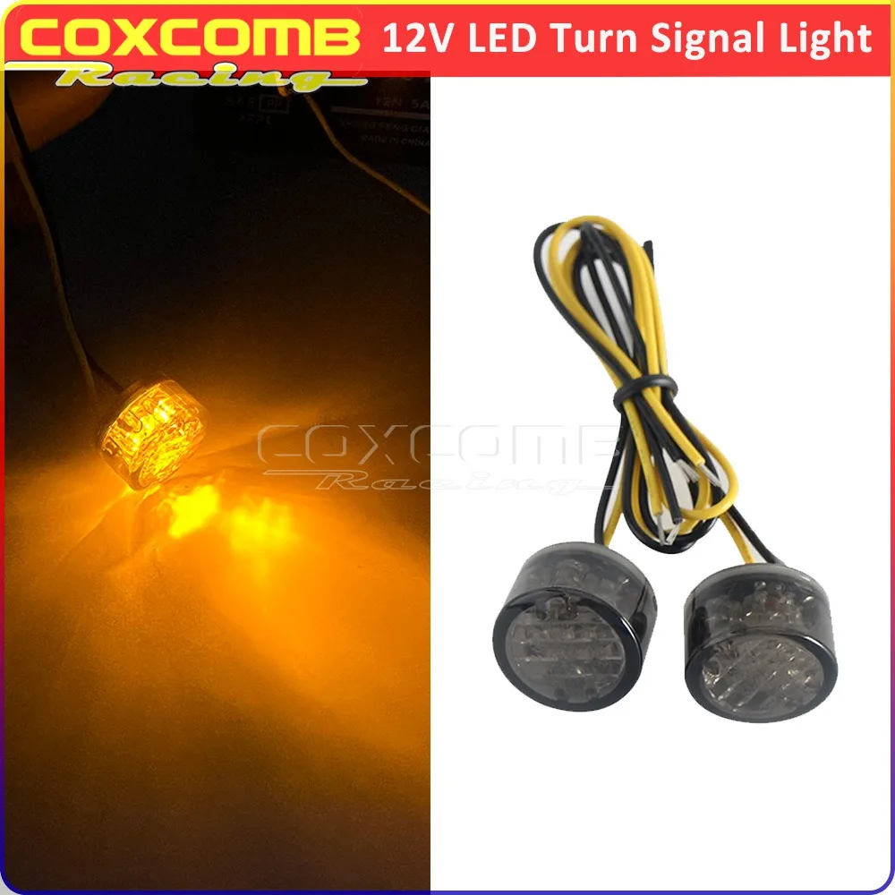 

Ретро-указатели поворота для мотоциклов: миниатюрные винтажные фонари-мигалки для Honda, Suzuki, Kawasaki, Yamaha, Hyosung, Aprilia, Buel, BMW