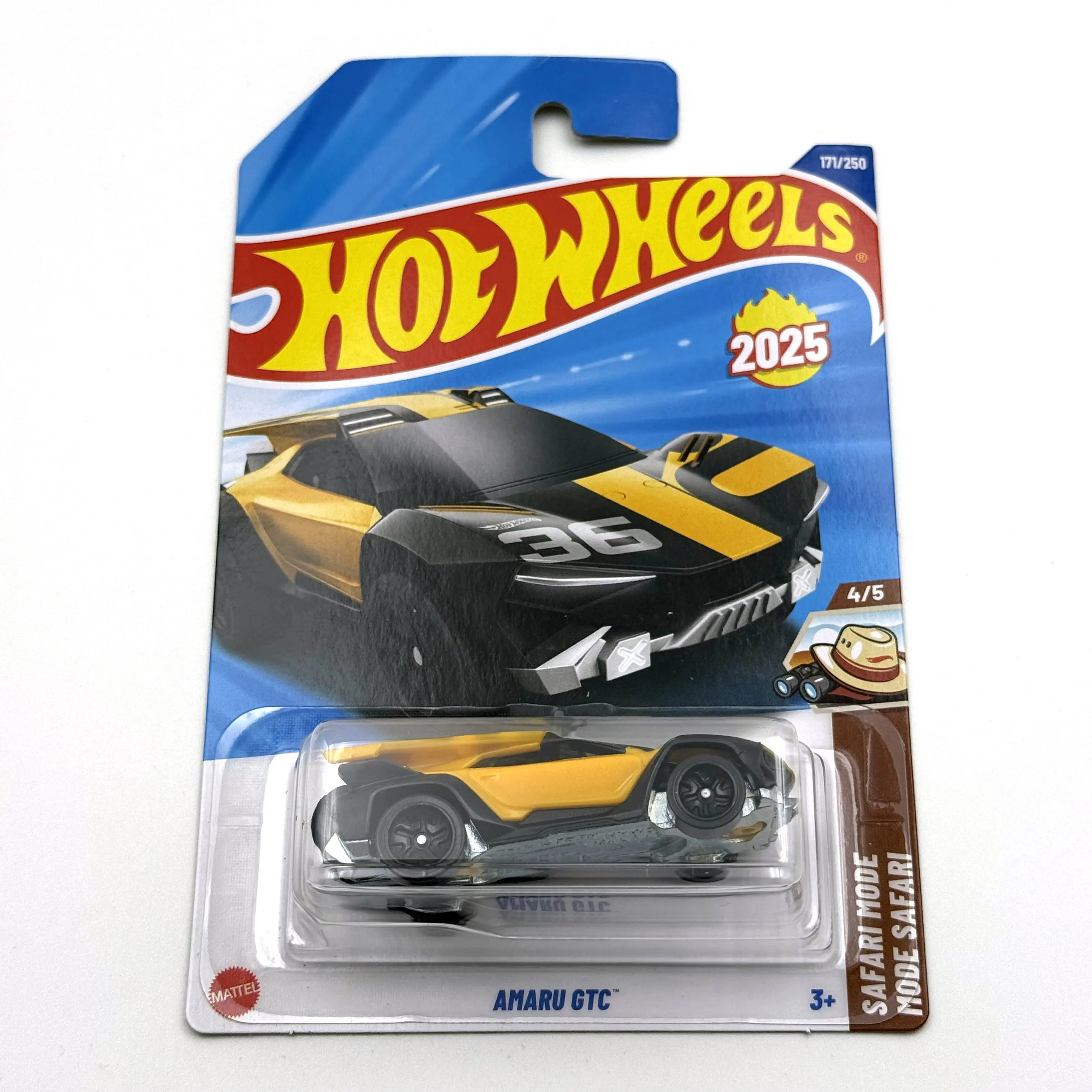 

2025-171X Hot Wheels Cars Amaru GTC 1/64 Металлическая литая модель игрушечного автомобиля из сплава
