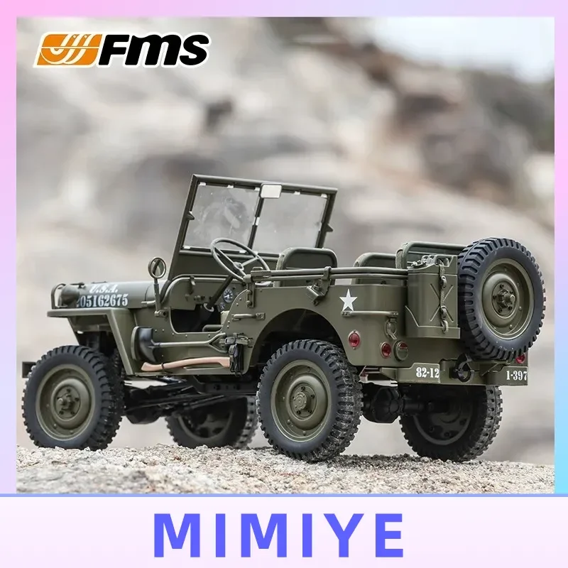 

FMS 1/6 Scale Realistic Willis Remote Control Car Off-Road Climbing Super Large Four-Wheel Drive Electric Model Toy