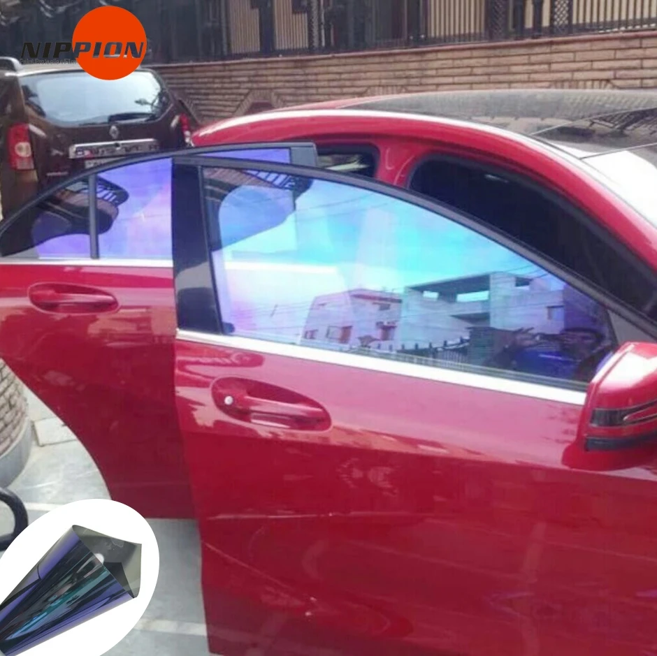 

Removable Imported Material Colorful Chameleon Film VLT70% Car Front Window Anti Glare Tint Film Sun Anti Film for Glass Protect