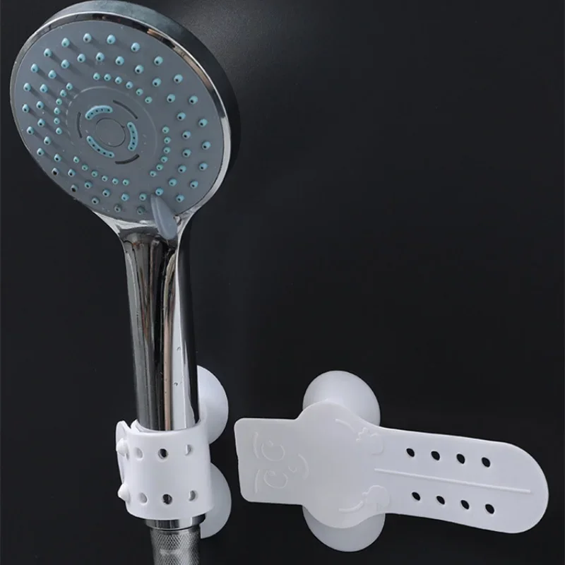 1PCS Silicone Shower Head Holder Suction Cup Movable Bracket Removable Shower Seat Chuck Holder for Bathroom Toilet Accessories