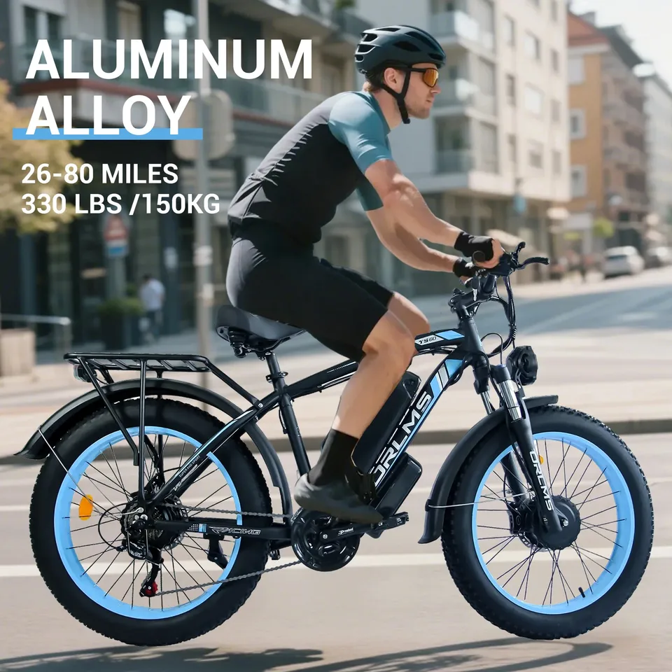 3000w Peak Dual Motor Electric Bike 60v 25ah Long Range Electric Mountain Bike image 6