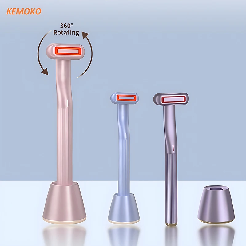 

360° Rotating LED EMS Eye Massager Microcurrent Heating Vibration Facial Neck Eye Anti Aging Wrinkle Face Lifting Beauty Tool