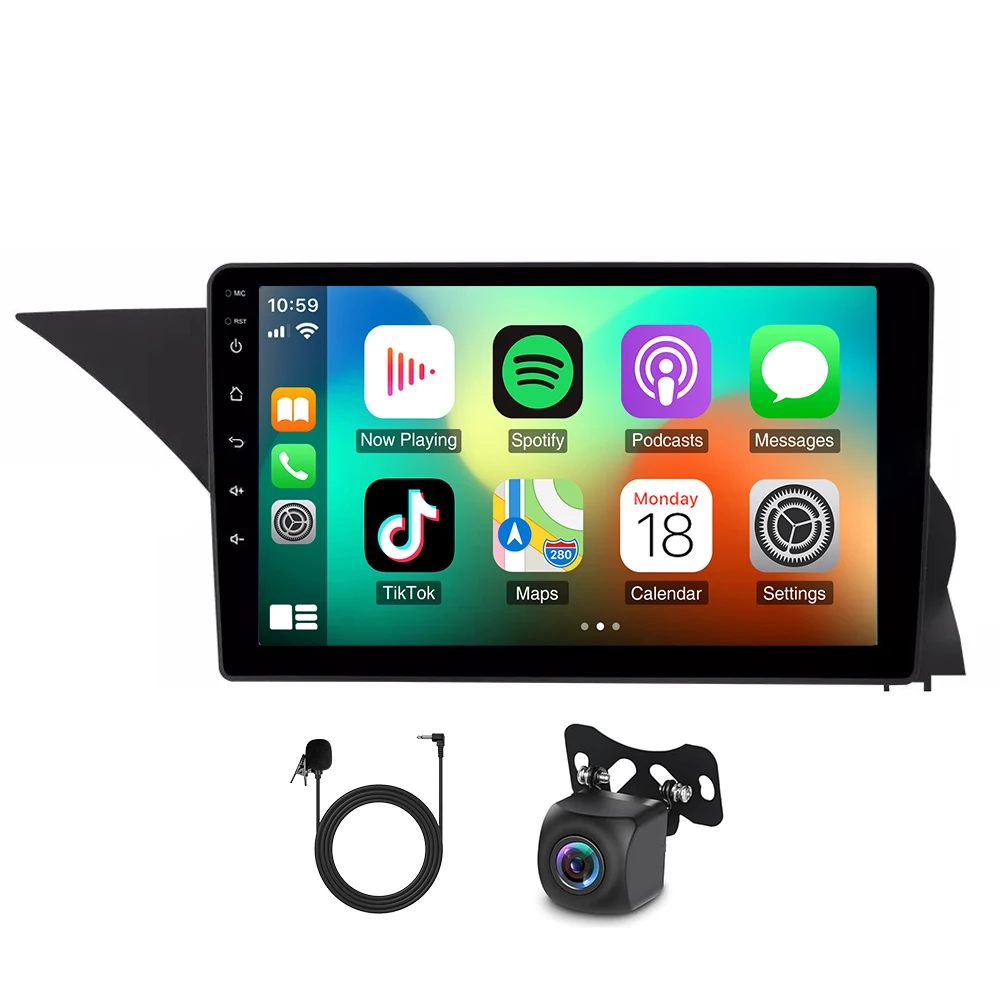 Android14 Car Stereo for GLK X204 2012-2015 2+32G fit for CarPlay Android Auto GPS Navigation 9in Car Radio Player Bluetooth