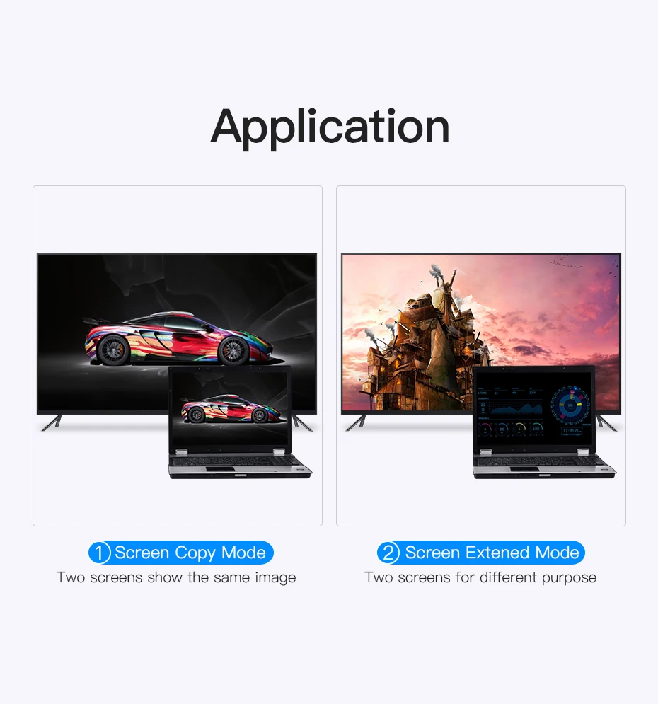 Vention HDMI zu VGA Adapter 1080P HD Stecker auf VGA Buchse Konverter mit 3,5 Jack Audio Kabel für Xbox PS4 PC Laptop Projektor – Detail 11