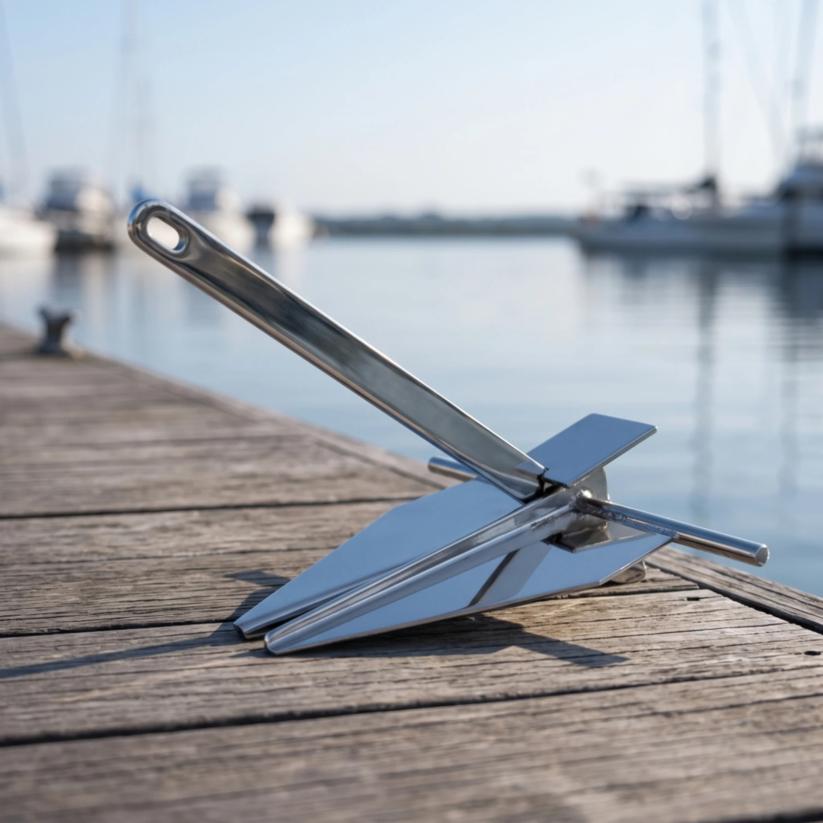 Delta Anchor Mirror-Polished Folding Anchor Corrosion-Resistant High Holding Power for Kayakers, Boats, Marine