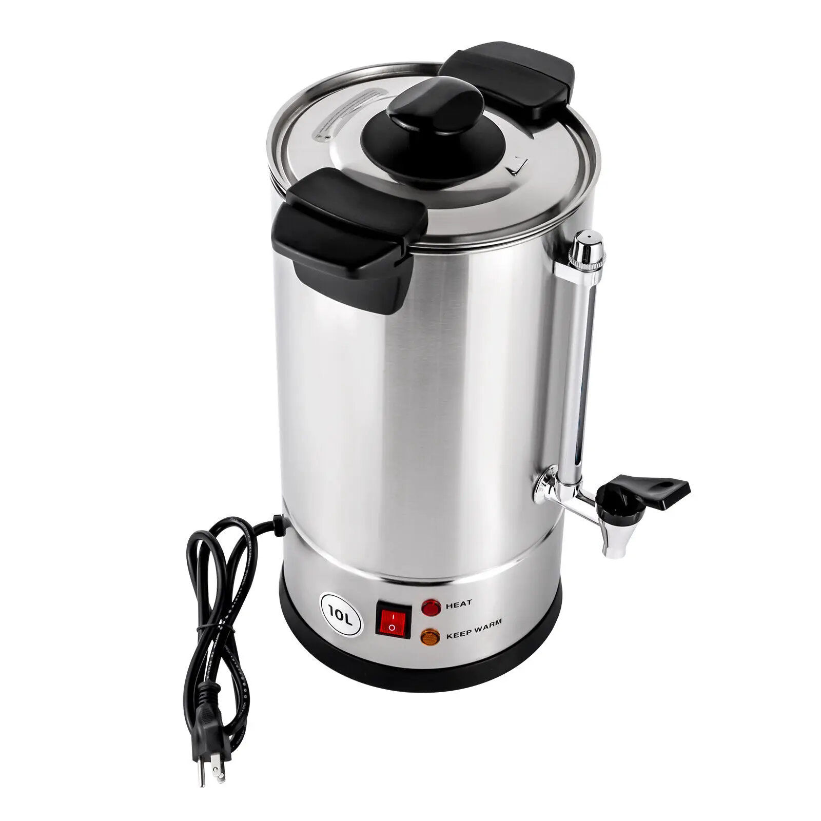 Bojler do ciepłej wody 10L 1KW do kuchni gastronomicznej, ze stali nierdzewnej, do herbaty i kawy